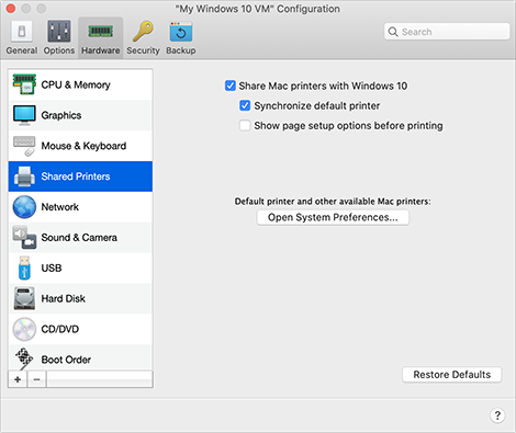 VM_Configuration_Shared Printers
