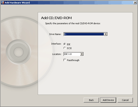 PWst Add Hardware - CD/DVD-ROM