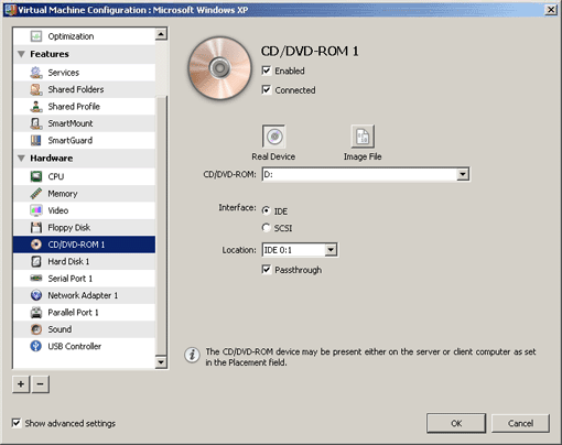 CD/DVD-ROM Options