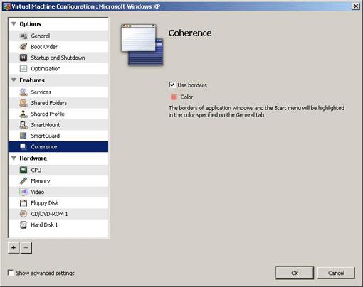Specifying Coherence Settings
