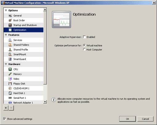 Optimization Options - Specifying Optimization Options