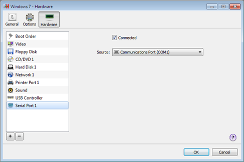 PW VMC - Serial Port