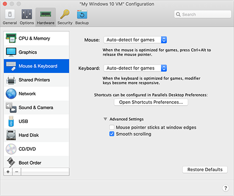 VM_Configuration_Mouse and Keyboard