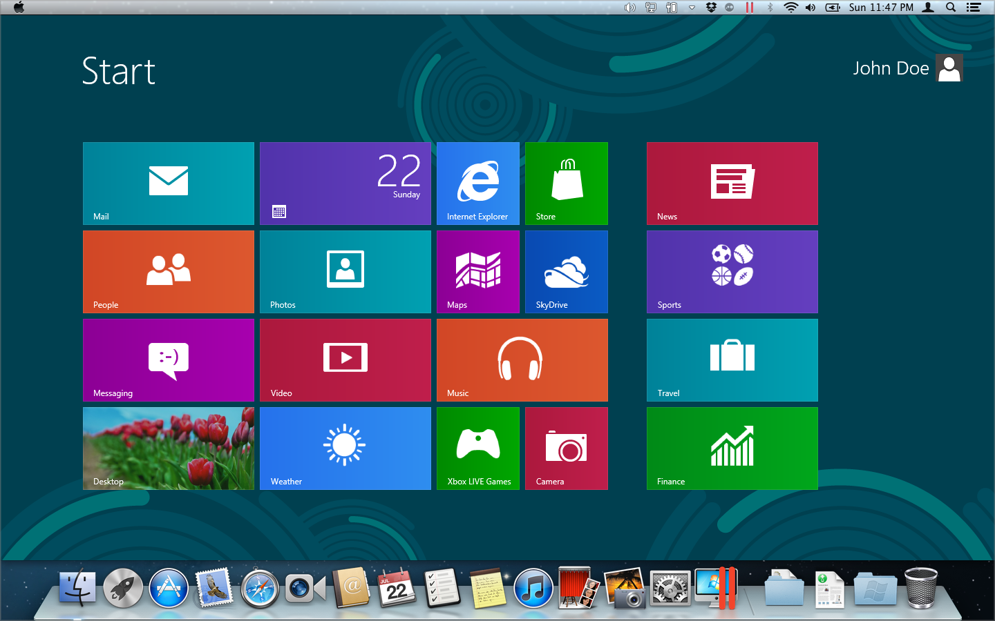 Parallels Desktop での Windows 8 の使用