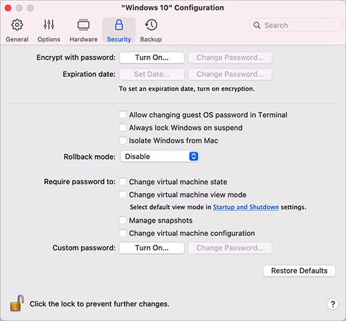 Require password on wakeup mac terminal