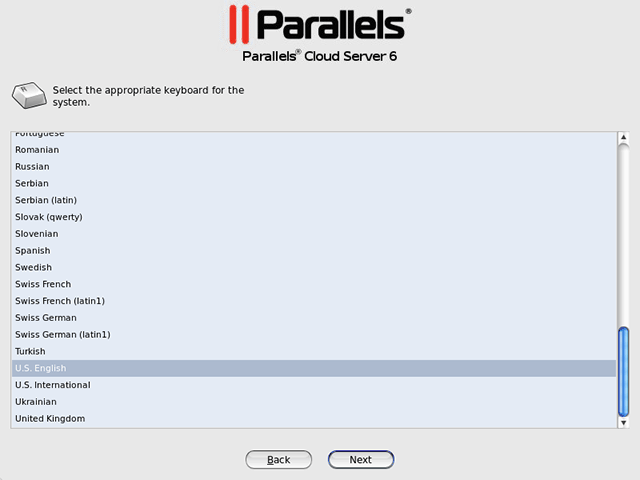 Expert Installation - Selecting Keyboard