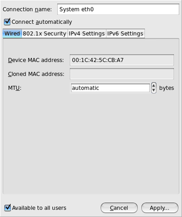 Installation - Configuring Network Settings