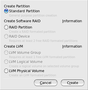 RAID Installation - Create RAID