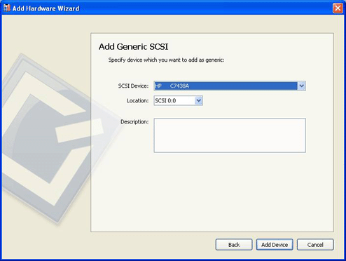 Adding generic SCSI