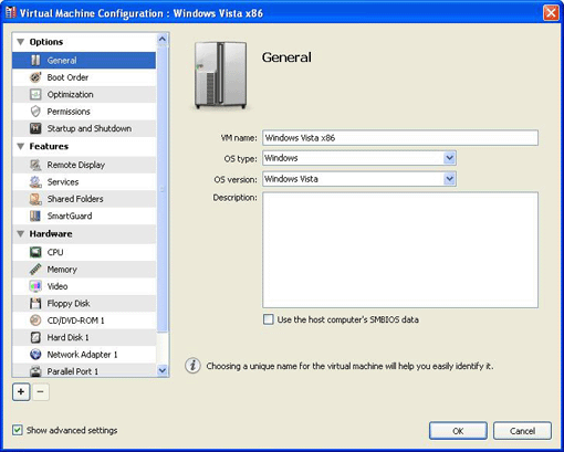 Specifying General Settings