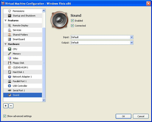 Specifying Sound Settings