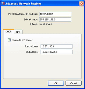 Specifying DHCP Settings