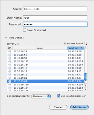 Specifying Connection Parameters