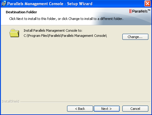 Installing Parallels Management Console