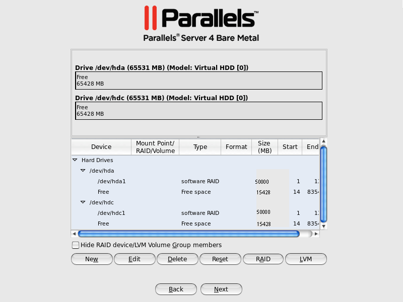 RAID - Device Parameters