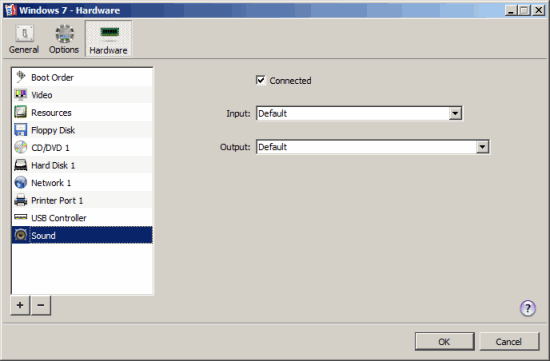 Specifying Sound Settings