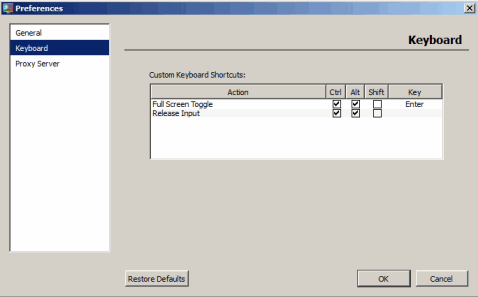 Specifying Keyboard Preferences