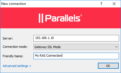parallels client forgot password